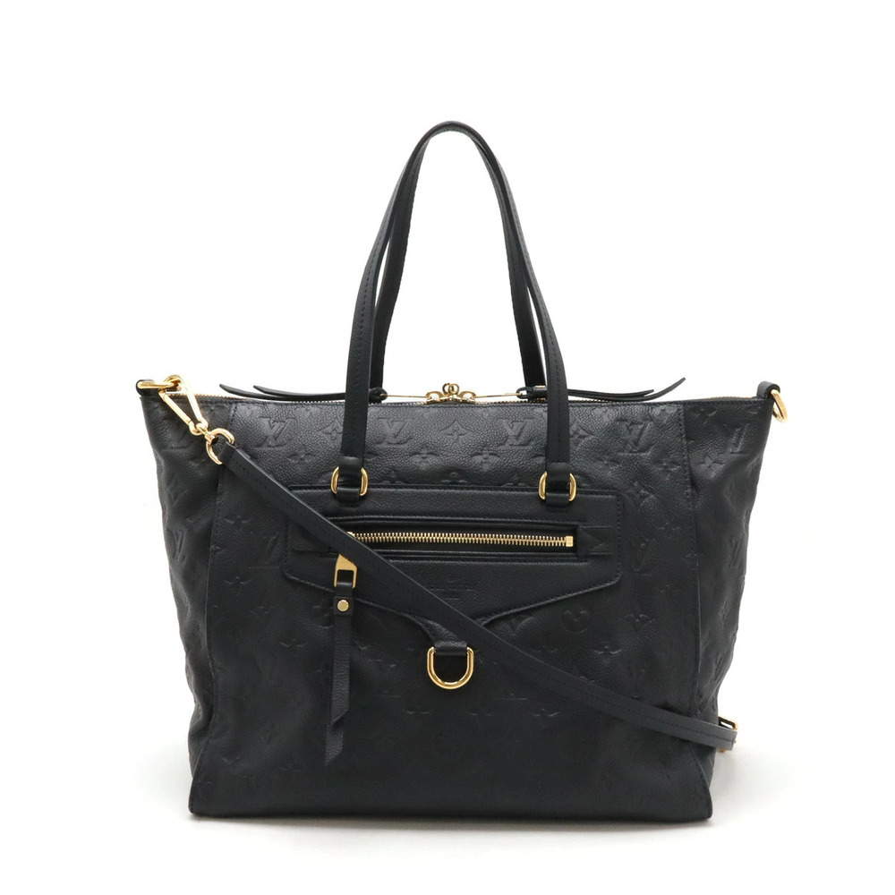 LOUIS VUITTON Empreinte Lumineuse Tote Bag Leather Infini Black